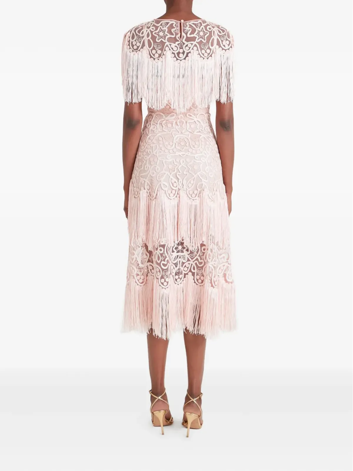 Temperley London Cordelle tassel-detail midi dress - 画像4