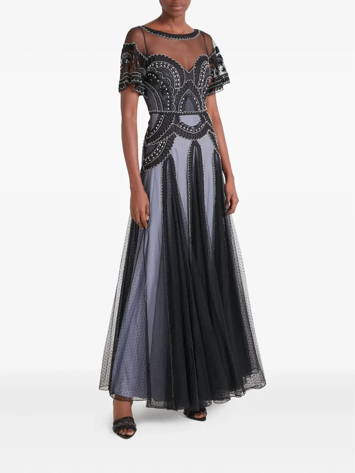 Temperley London Camile 刺繍プリーツガウン - 画像2