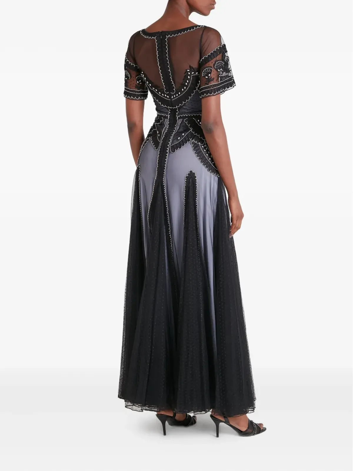 Temperley London Camile 刺繍プリーツガウン - 画像4