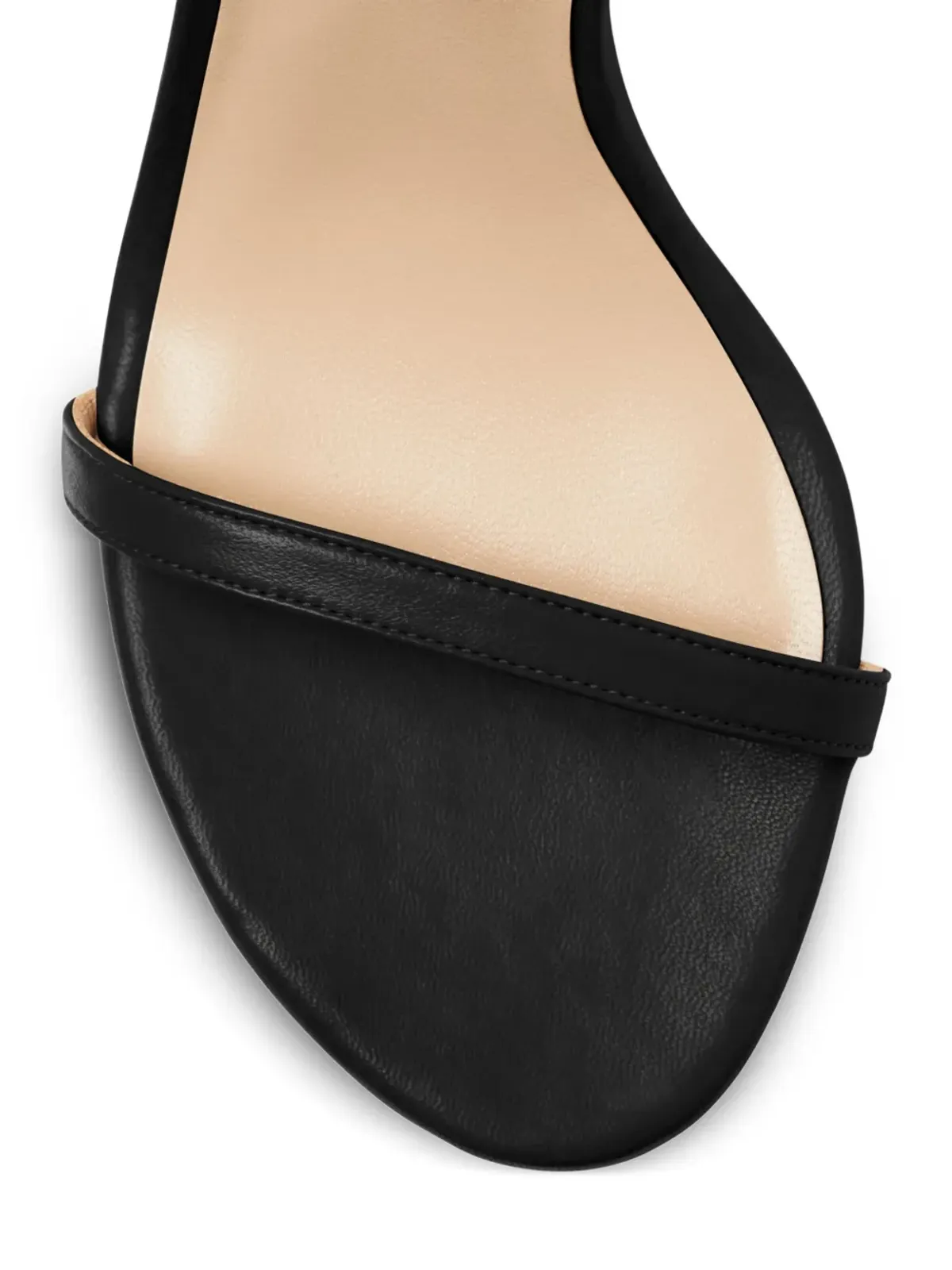 Stuart Weitzman 105mmヒール レザーサンダル ブラック - 画像4