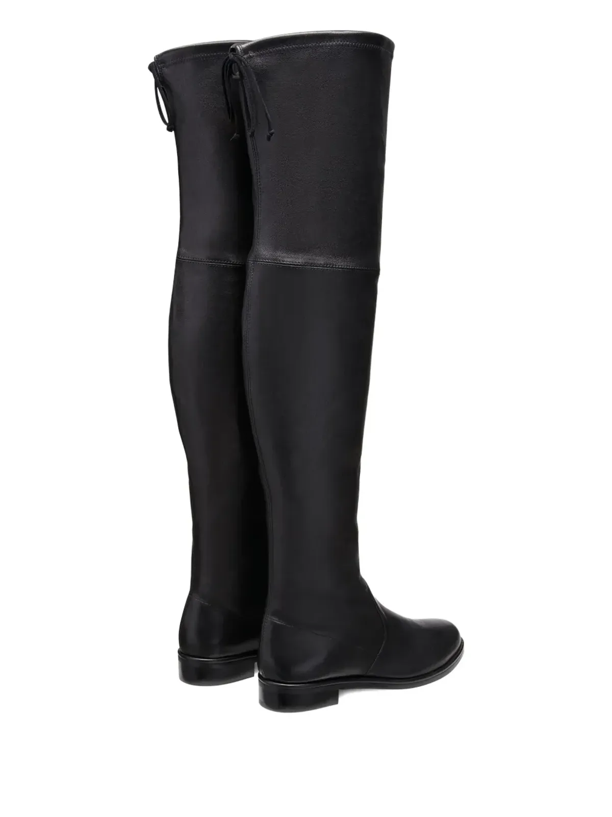 Stuart Weitzman 40mm Lowland アーモンドトゥ オーバー・ニー ブーツ - ブラック - 画像3