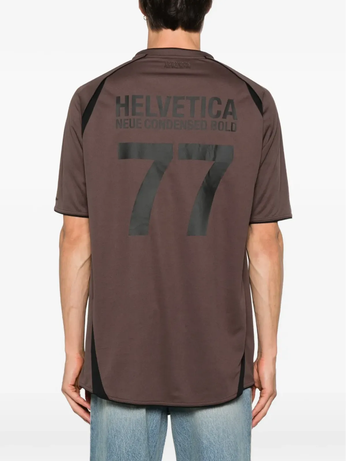 VETEMENTS トレードマーク・フットボール ナンバー77 パネルドジャージ - 画像4