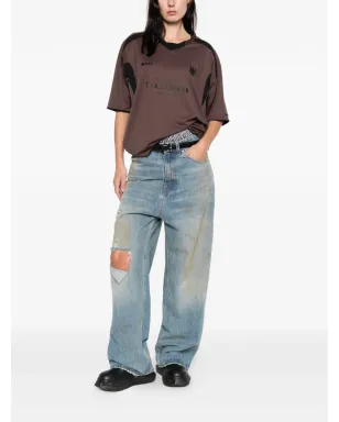VETEMENTS ダメージ加工のバギージーンズ - サムネイル3