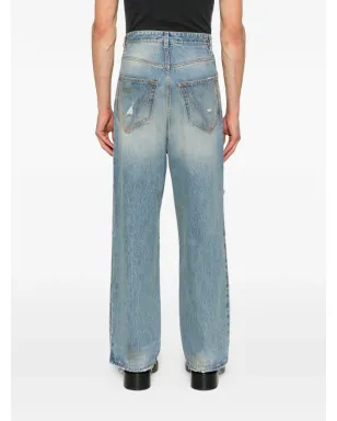 VETEMENTS ダメージ加工のバギージーンズ - サムネイル4