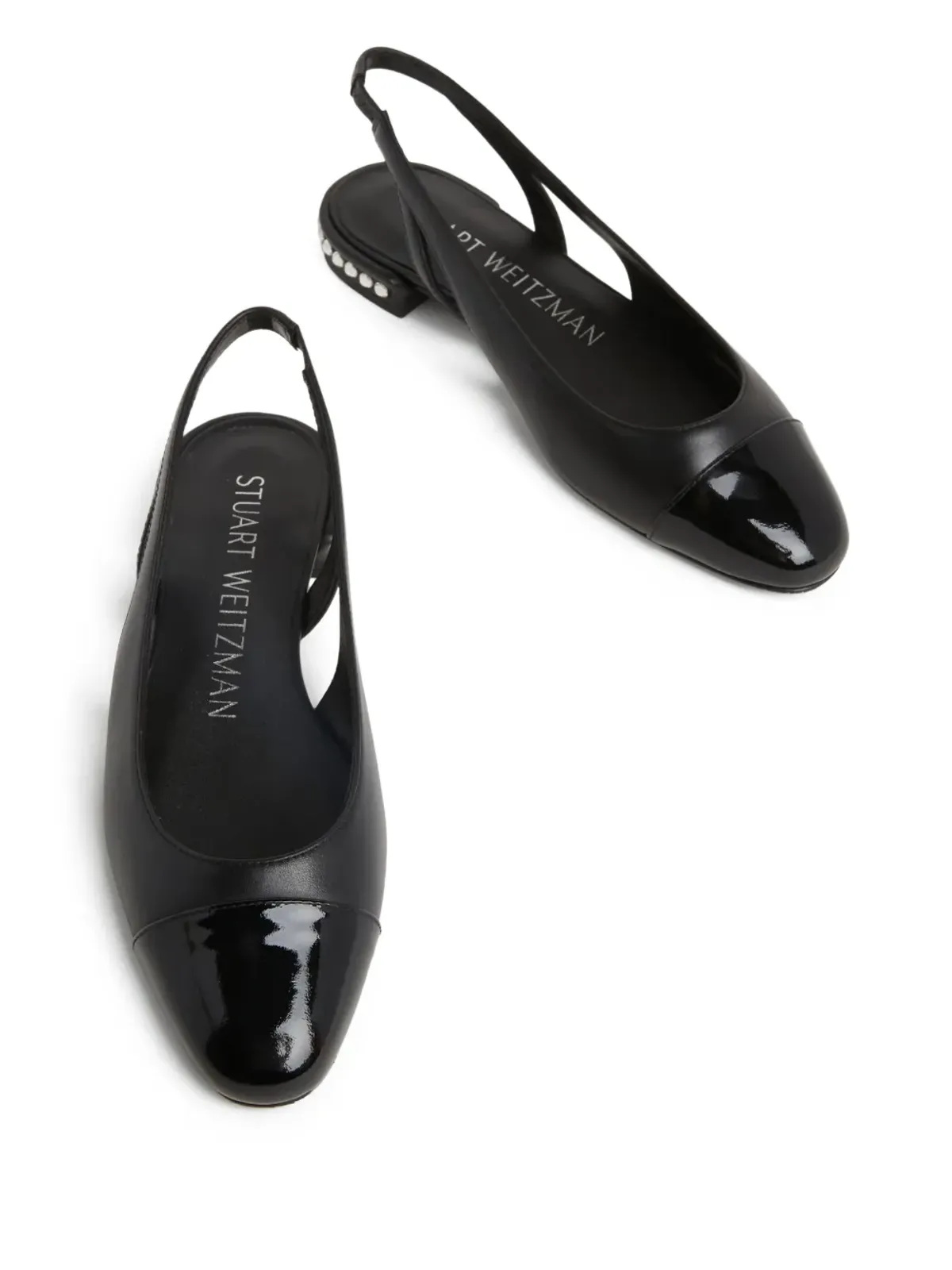 Stuart Weitzman クリスタルスリングバック ブラック - 画像3