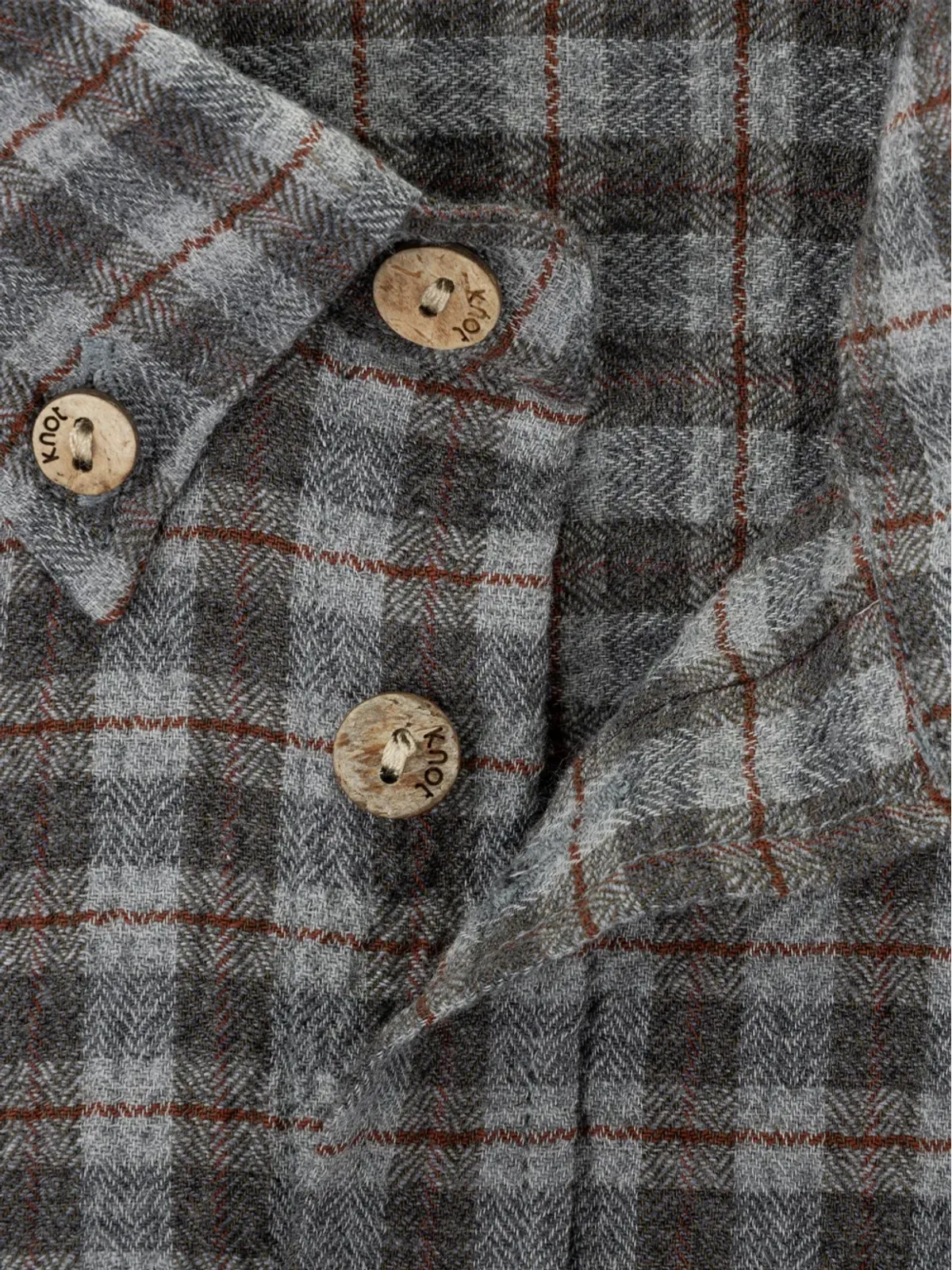 Knot アランチェックシャツ - 画像3