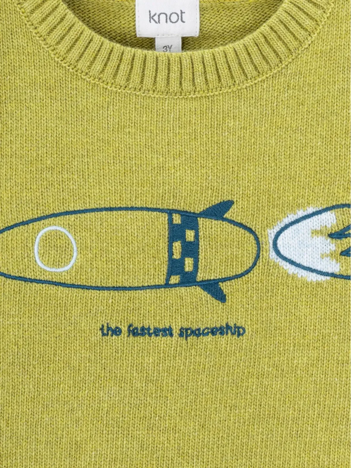 Knot ロケットシップ刺繍セーター - 画像3
