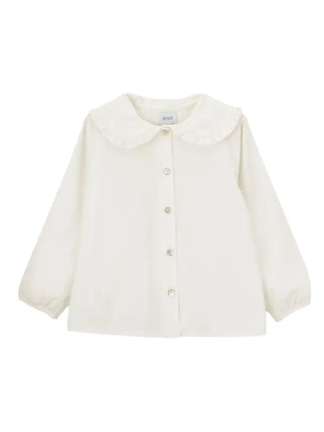 Knot Knot Rhea ラッフルカラーシャツの商品画像