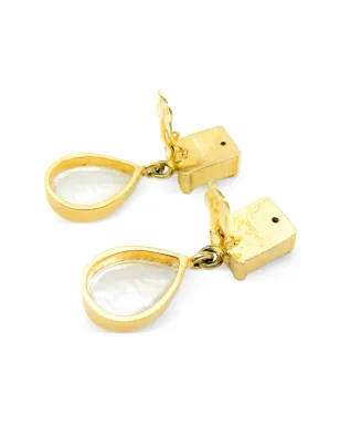 Jennifer Gibson Jewellery 1990年代 カービングクリスタル イヤリング - サムネイル3
