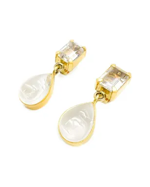 Jennifer Gibson Jewellery 1990年代 カービングクリスタル イヤリング - サムネイル4