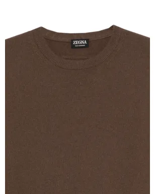 Zegna 丸首長袖セーター - Brown - サムネイル3