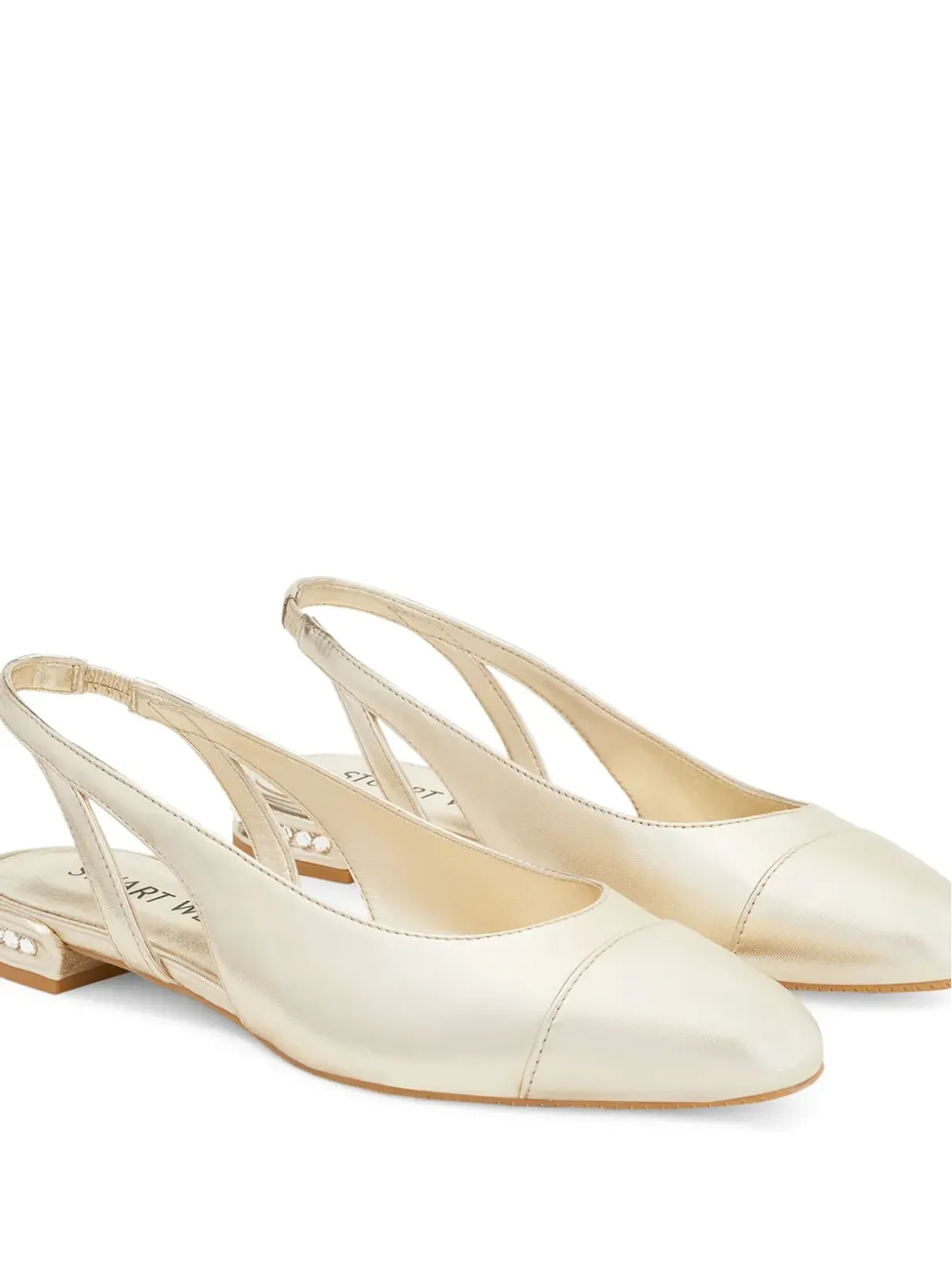 Stuart Weitzman クリスタル装飾カットアウトスリングバック - 画像2