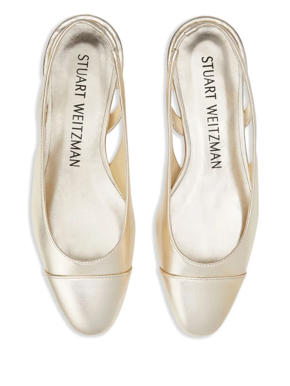 Stuart Weitzman クリスタル装飾カットアウトスリングバック - 画像3