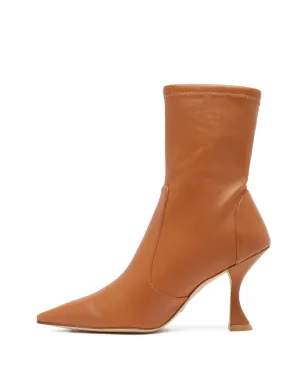 Stuart Weitzman 85mm Xcurve ストレッチソック アンクルブーツ ブラウン - サムネイル4