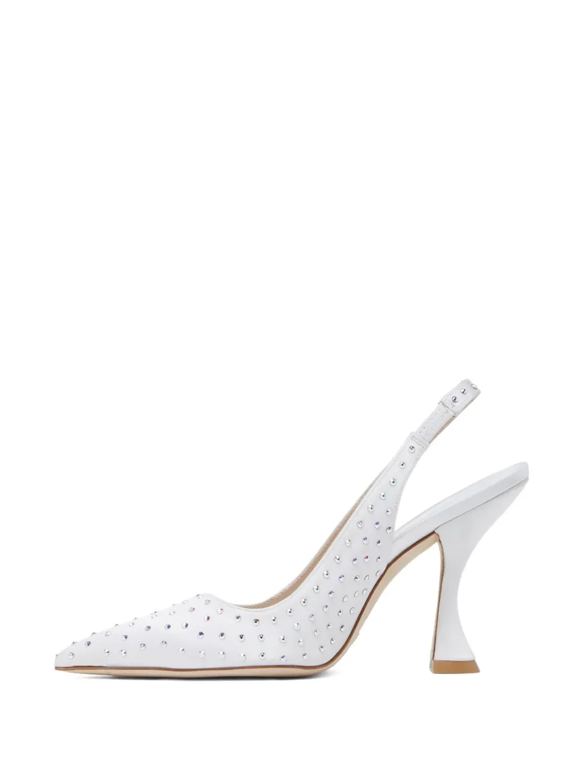 Stuart Weitzman 100mm Glam Xcurveパンプス - White - 画像3