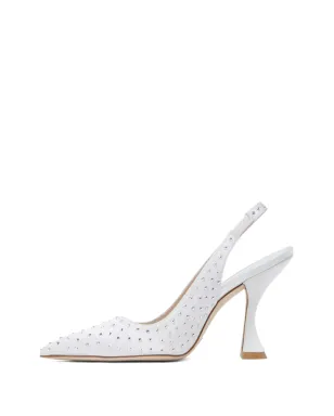 Stuart Weitzman 100mm Glam Xcurveパンプス - White - サムネイル3