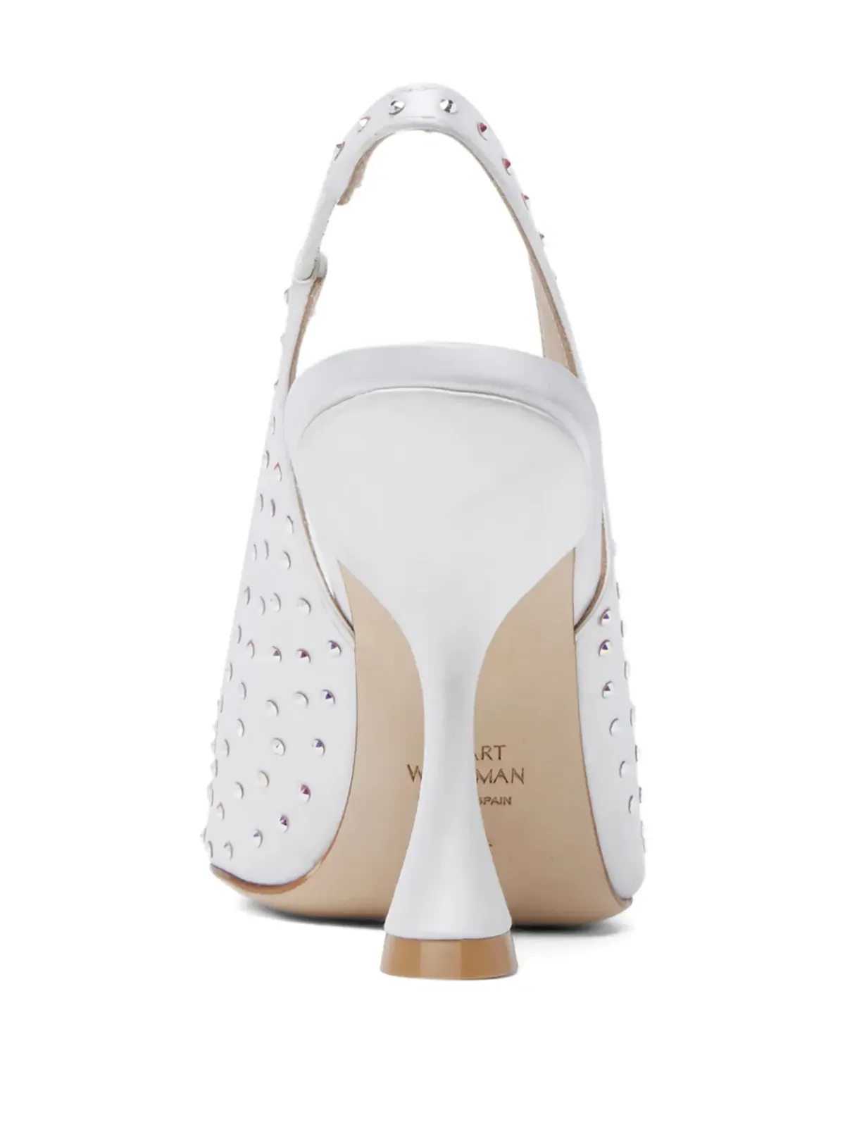 Stuart Weitzman 100mm Glam Xcurveパンプス - White - 画像4
