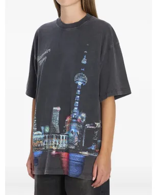 Alexander Wang プリント入りラインストーン装飾Tシャツ - サムネイル2