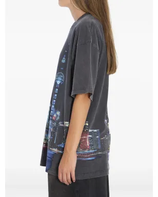 Alexander Wang プリント入りラインストーン装飾Tシャツ - サムネイル3