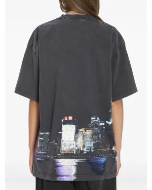 Alexander Wang プリント入りラインストーン装飾Tシャツ - サムネイル4