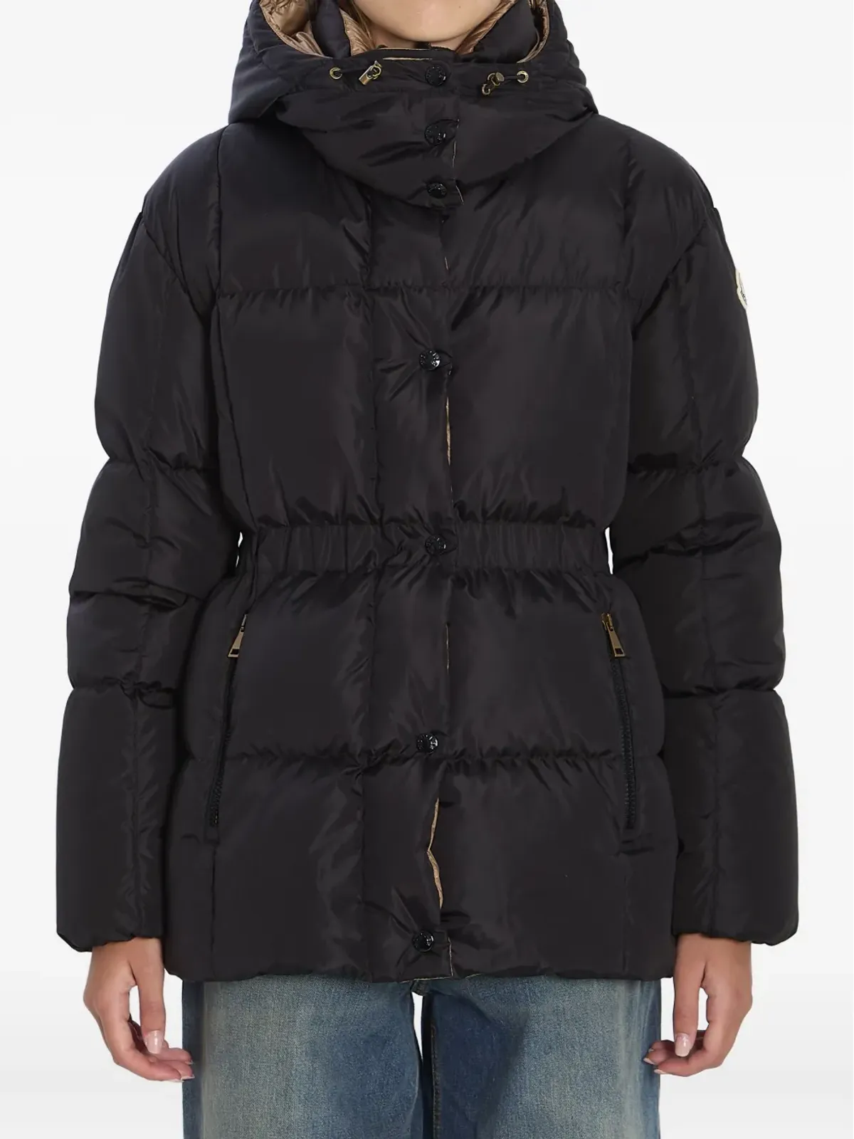Moncler Agneux フード付きダウンジャケット - 画像1