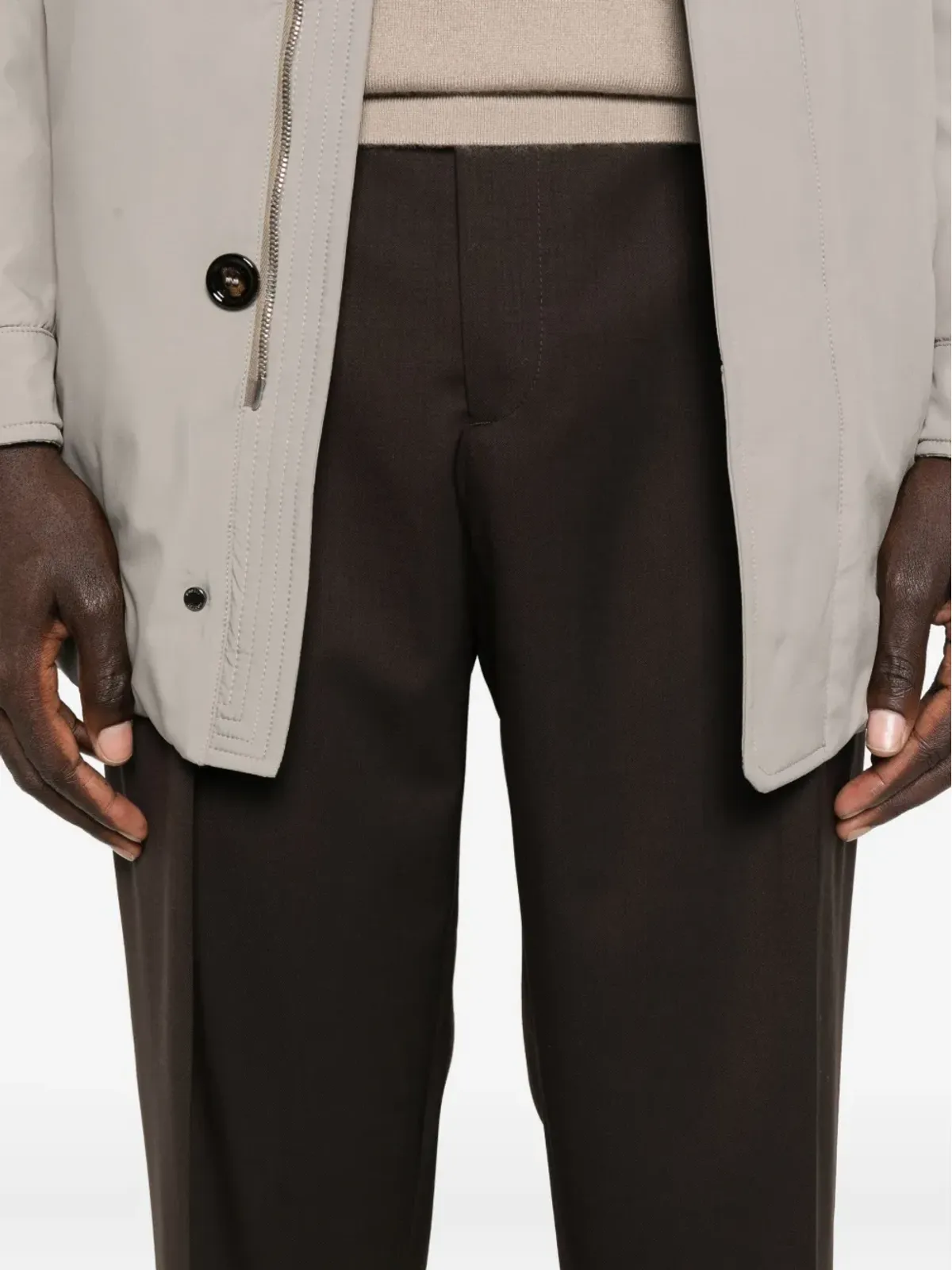 Briglia 1949 Portobelloプリーツフロントパンツ - 画像5