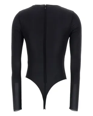 Elisabetta Franchi エンベリッシュド長袖ボディスーツ ブラック - サムネイル2