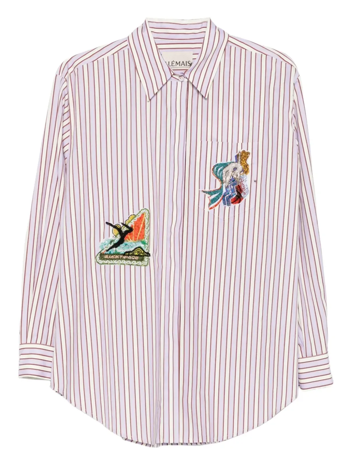 ALEMAIS Lucky Pace ビーズモチーフ装飾シャツ - 画像1