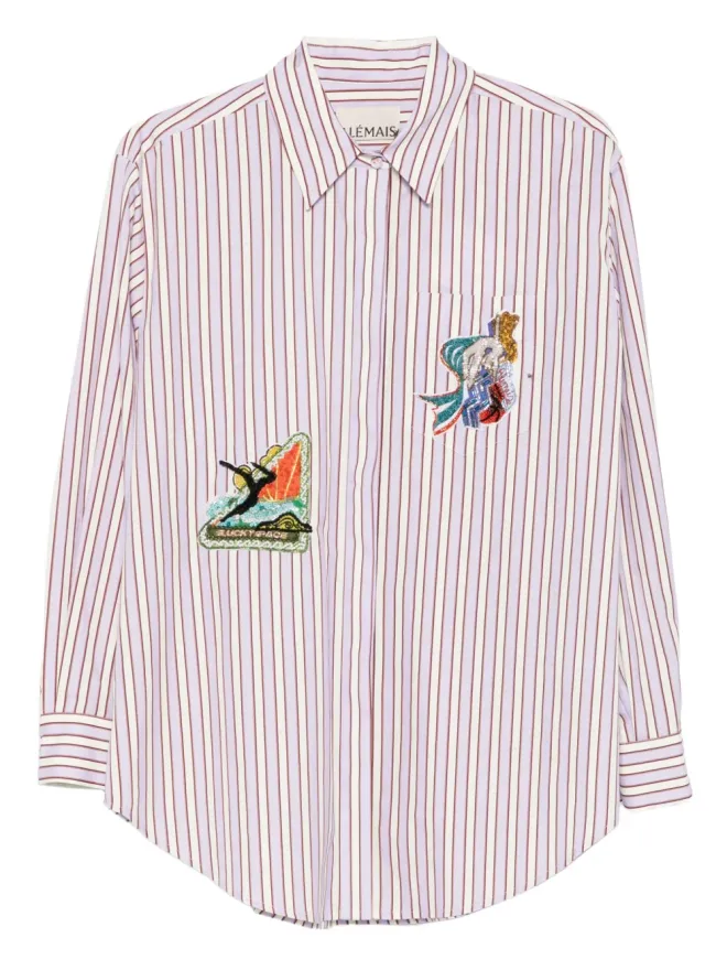 Alemais ALEMAIS Lucky Pace ビーズモチーフ装飾シャツの商品画像