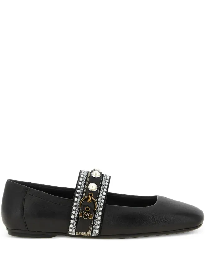 PINKO PINKO エンベリッシュドバックル バレエフラットの商品画像