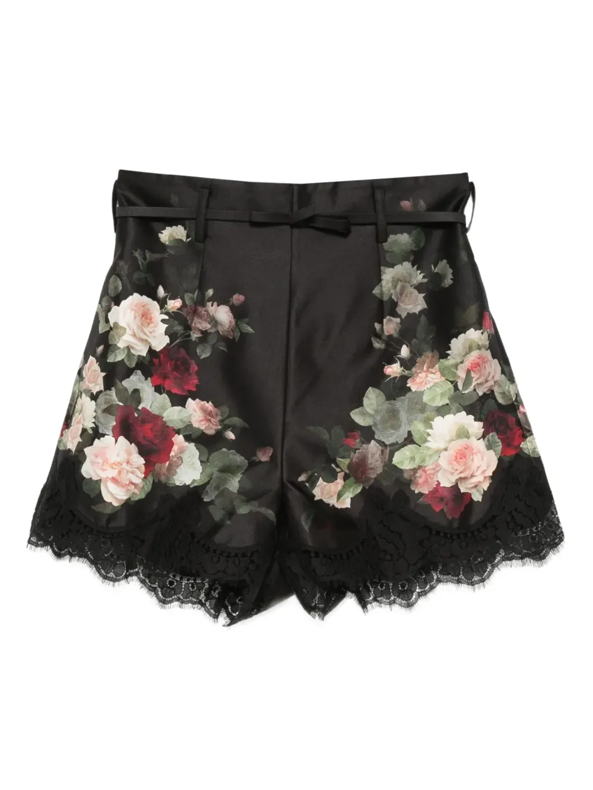 ZIMMERMANN ヒプノティック花柄プリントショーツ - ブラック - 画像1