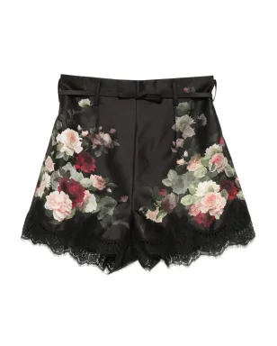 ZIMMERMANN ヒプノティック花柄プリントショーツ - ブラック - サムネイル1