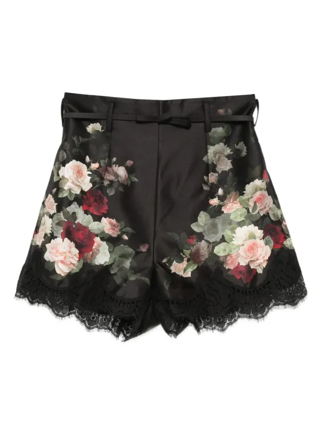 Zimmermann ZIMMERMANN ヒプノティック花柄プリントショーツ - ブラックの商品画像