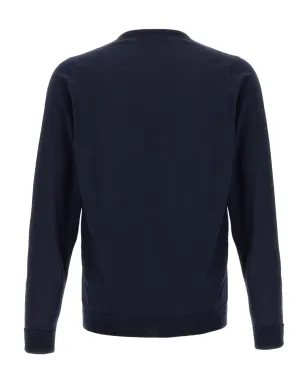 John Smedley Vネックセーター ブルー - サムネイル2