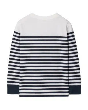 Burberry Kids ブレトンストライプ ロゴトップス - サムネイル2