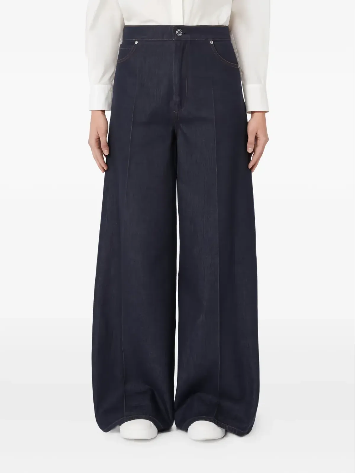 Max Mara カーマイン ワイドレッグジーンズ - 画像2