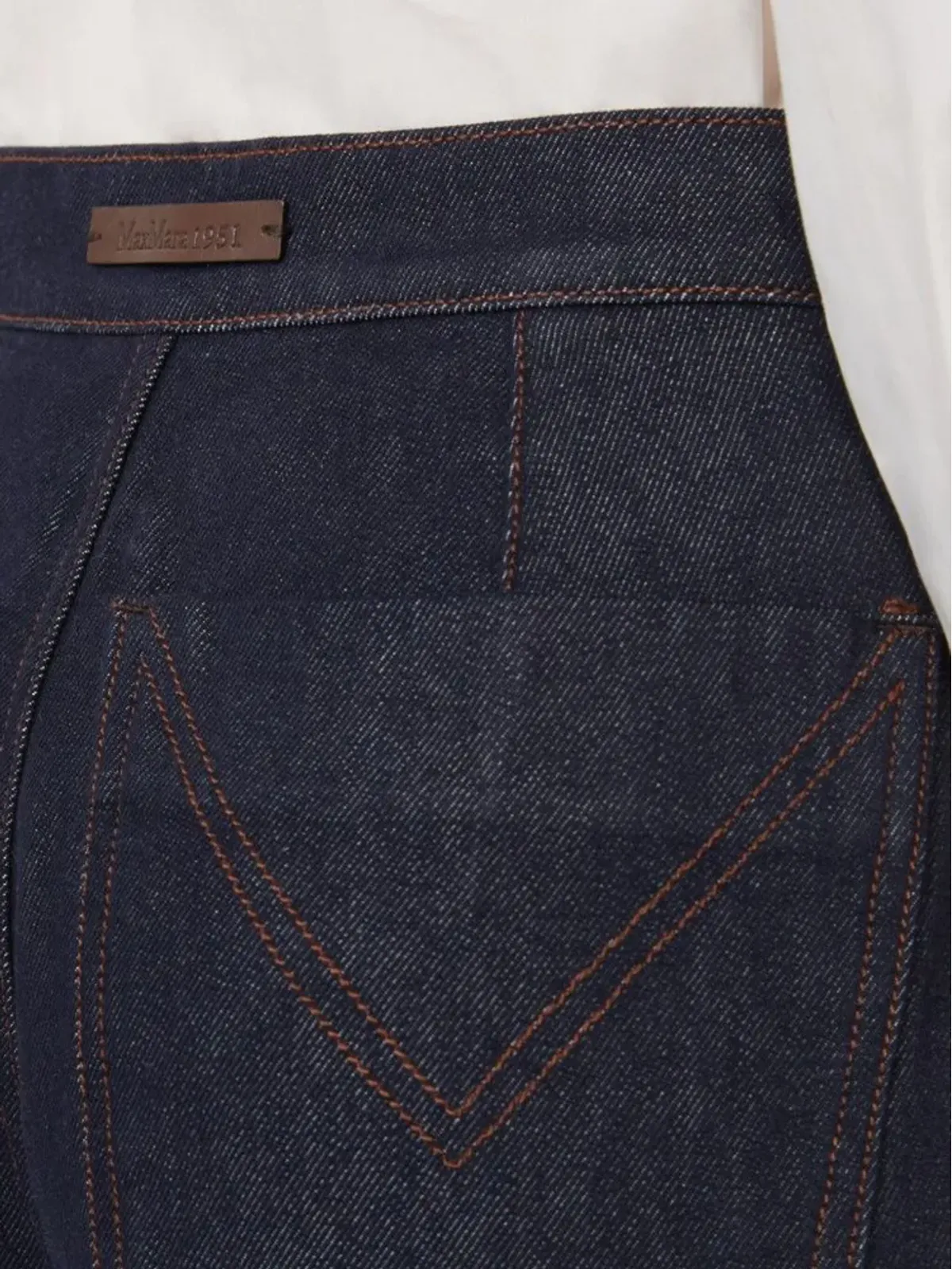 Max Mara カーマイン ワイドレッグジーンズ - 画像3