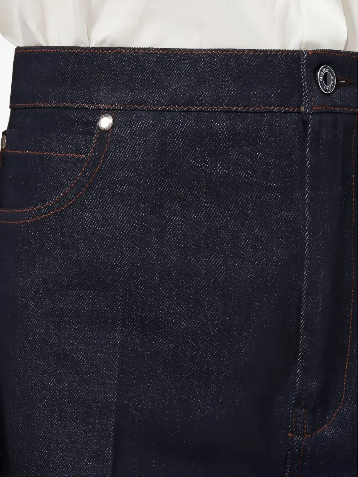 Max Mara カーマイン ワイドレッグジーンズ - 画像4