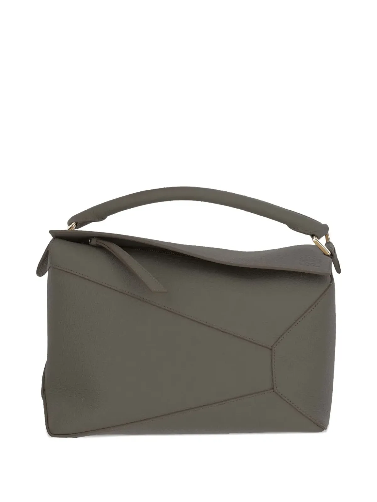 LOEWE ミニ エンボス ロゴ トップハンドル トートバッグ - グリーン - 画像2