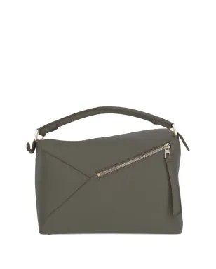 LOEWE ミニ エンボス ロゴ トップハンドル トートバッグ - グリーン - サムネイル3