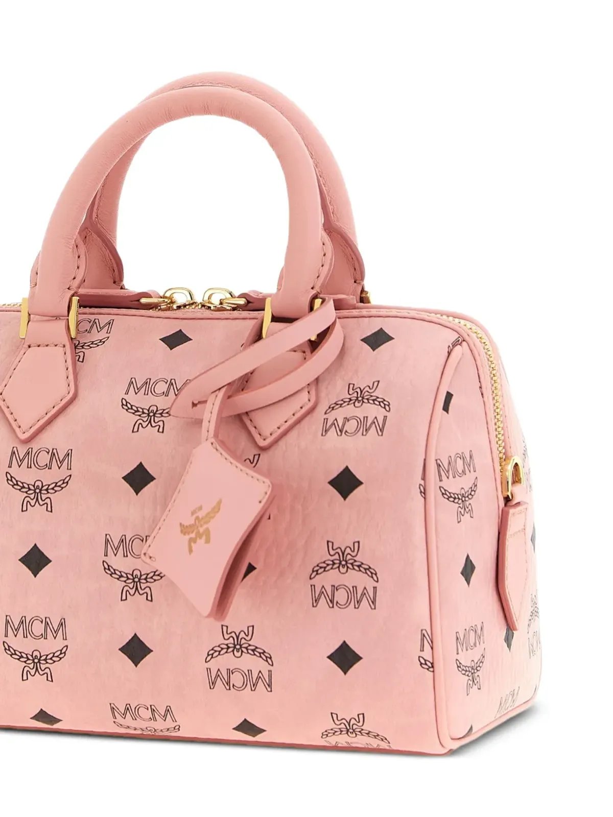 MCM Ellaモノグラム ボストン トートバッグ - 画像4