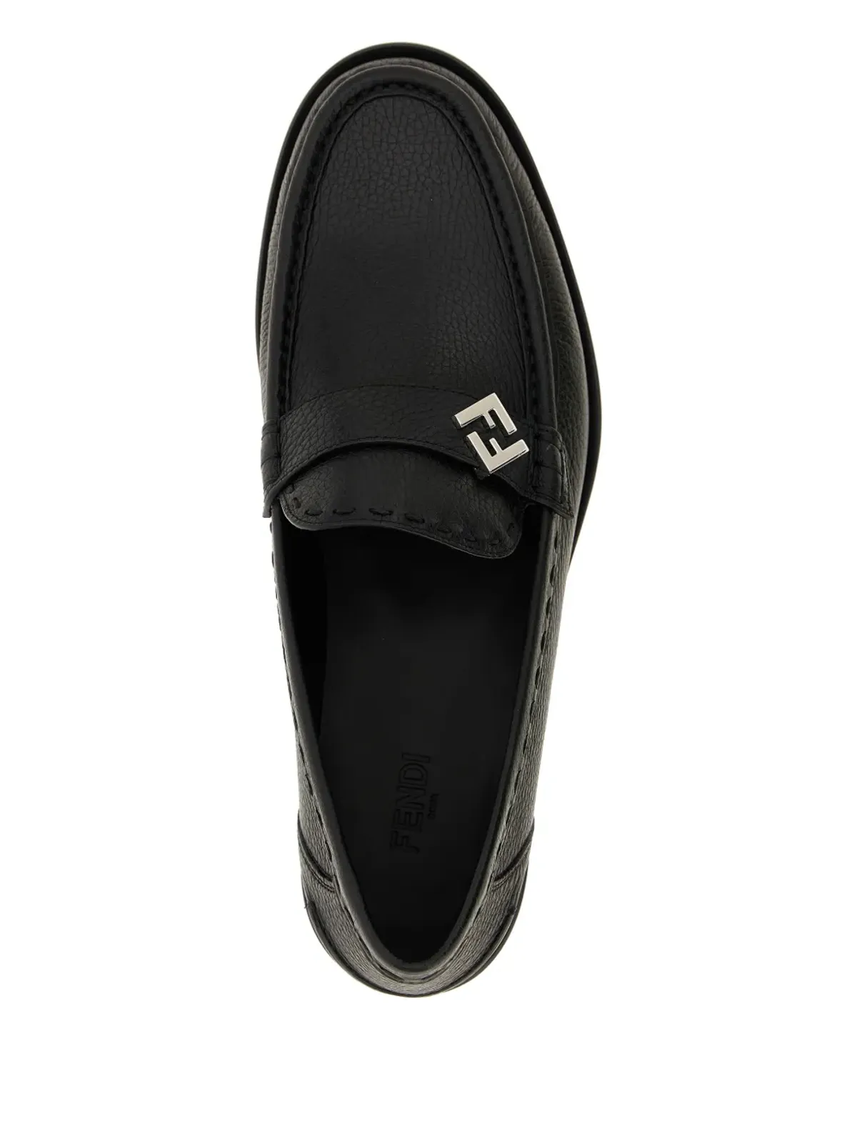 FENDI FF メタルレザー ローファー - 画像3