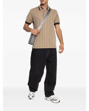 Lacoste 幾何学模様ポロシャツ - Brown - サムネイル2