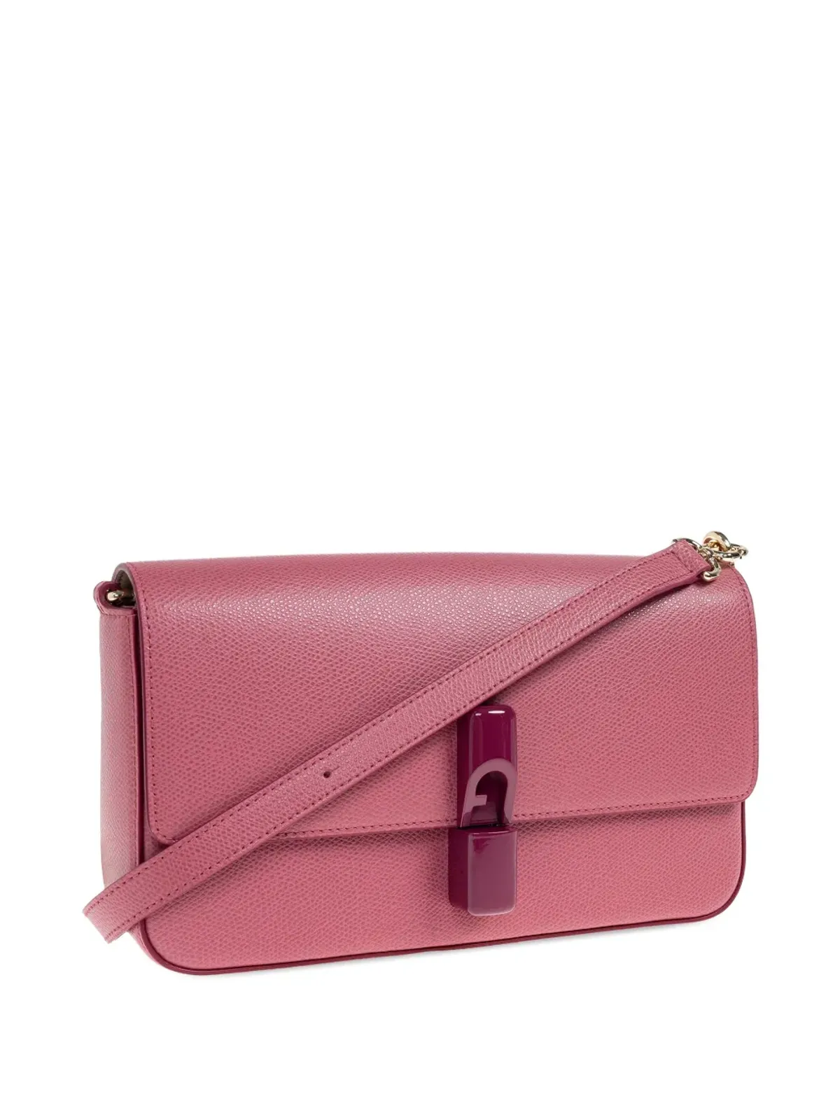Furla Iride レザー フラップ開閉 ショルダーバッグ - 画像3