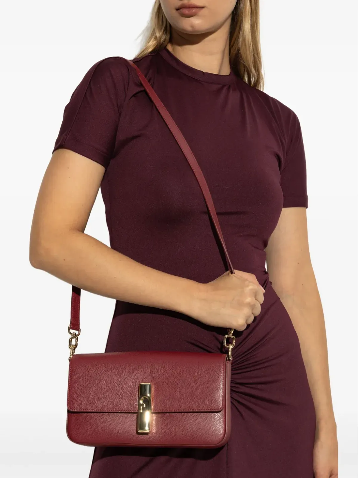Furla Iride レザー ショルダーバッグ - 画像2