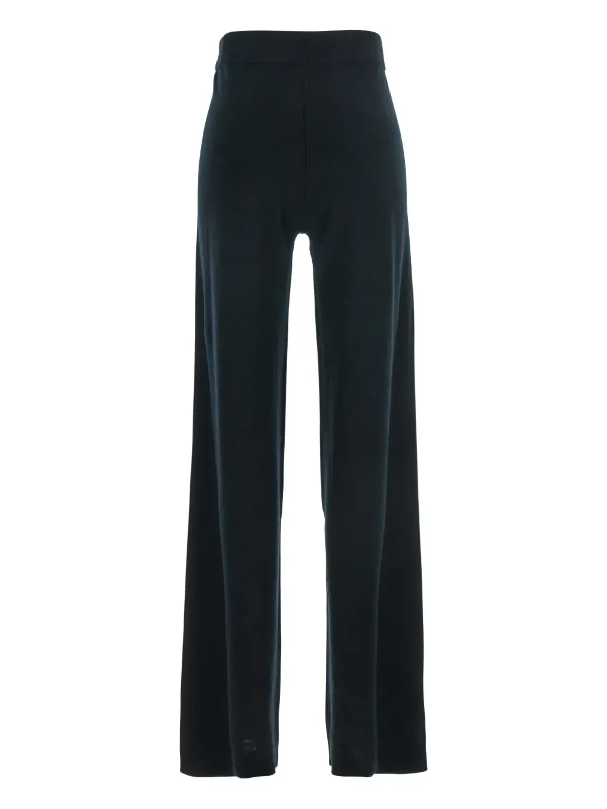 Allude ブラックのストレートレッグ ウール・カシミヤ混紡パンツ - 画像2