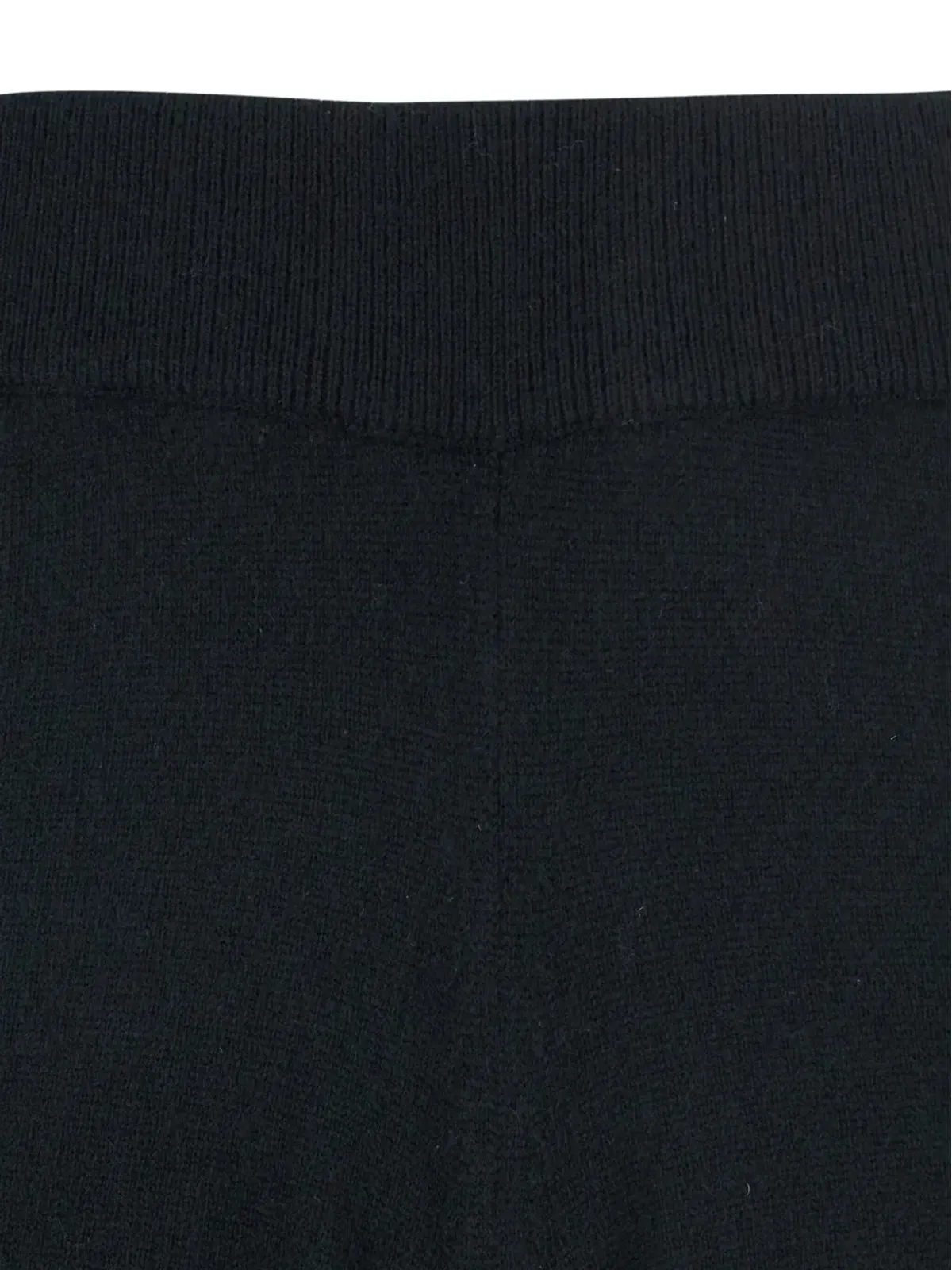 Allude ブラックのストレートレッグ ウール・カシミヤ混紡パンツ - 画像3