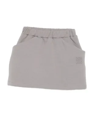 Douuod Kids elastic-waistband pocket mini skirt - Grey - サムネイル1
