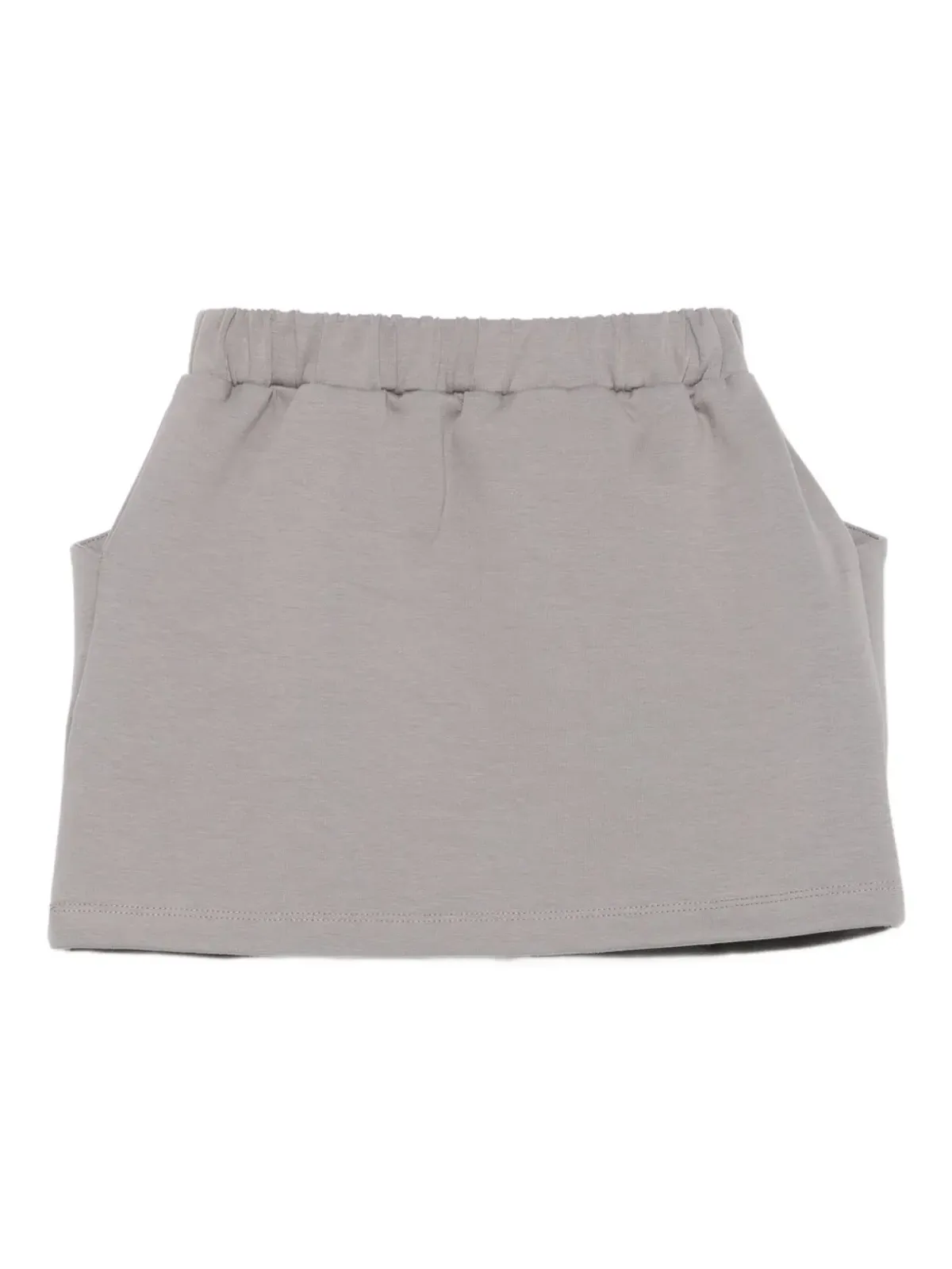 Douuod Kids elastic-waistband pocket mini skirt - Grey - 画像2