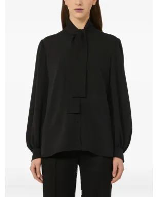 Max Mara タイネック パフスリーブ ブラウス - サムネイル1